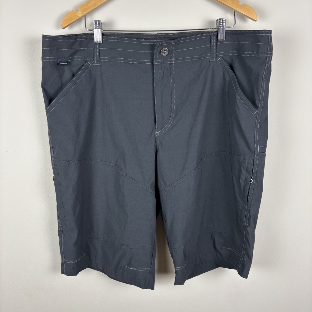 Kuhl Renegade Shorts Mens 40 Gray‎ 12" Nylon Outdoors Hiking Casual Lightweight